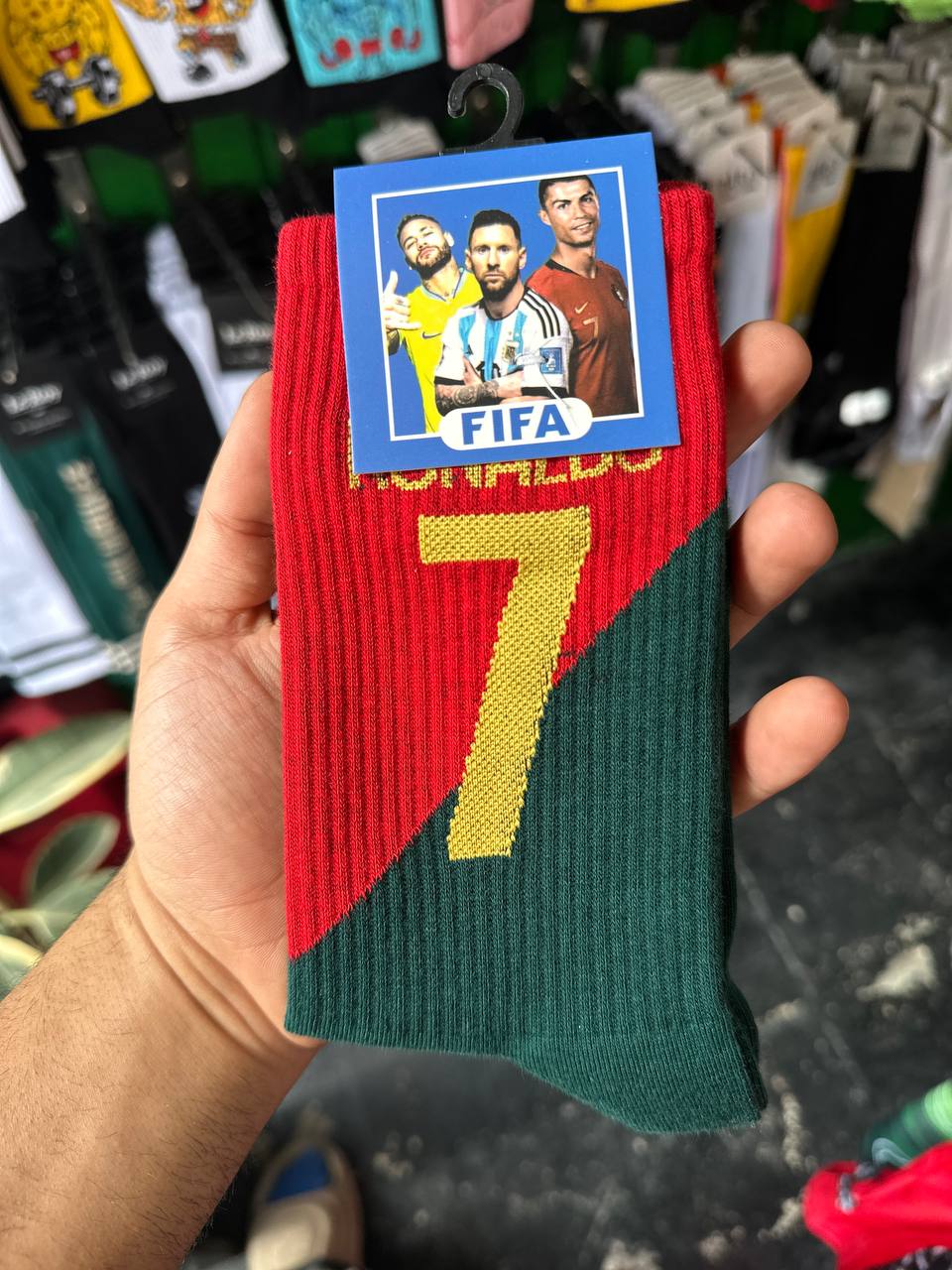 جوراب پنبه LeRoy با طرح فوتبالی